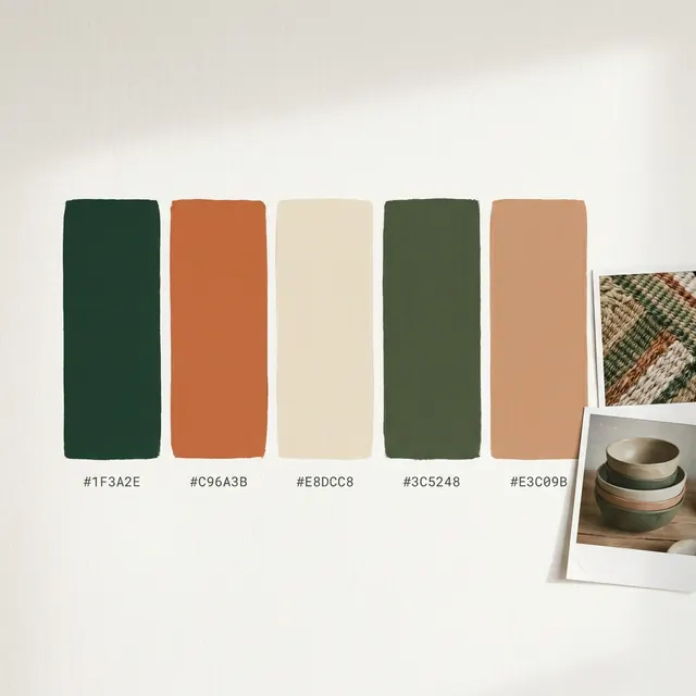 [object Object] — A palette laid out as swatches, with the mood behind it.