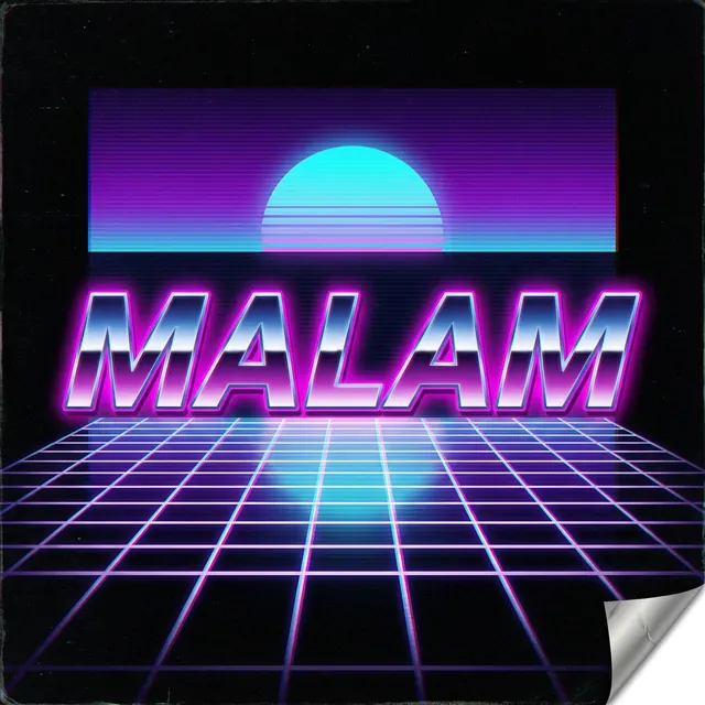 [object Object] — Chrome type, grid horizon, hot pink and cyan.