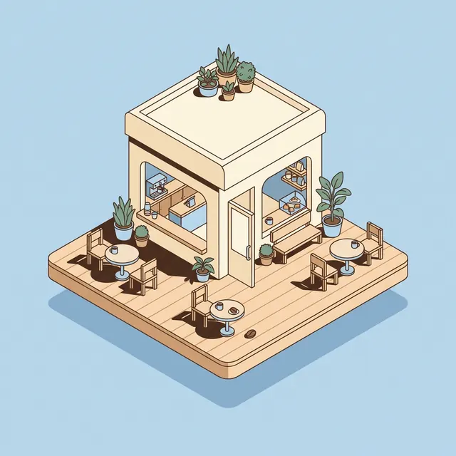 [object Object] — A tiny world at a fixed angle. Clear, orderly, explainable.
