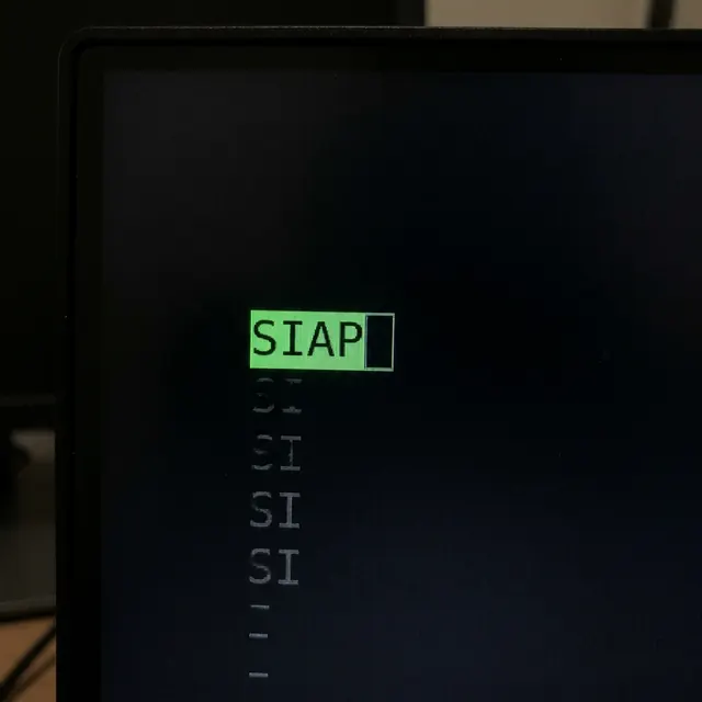 [object Object] — Fixed-width type on a plain field. Technical and calm.