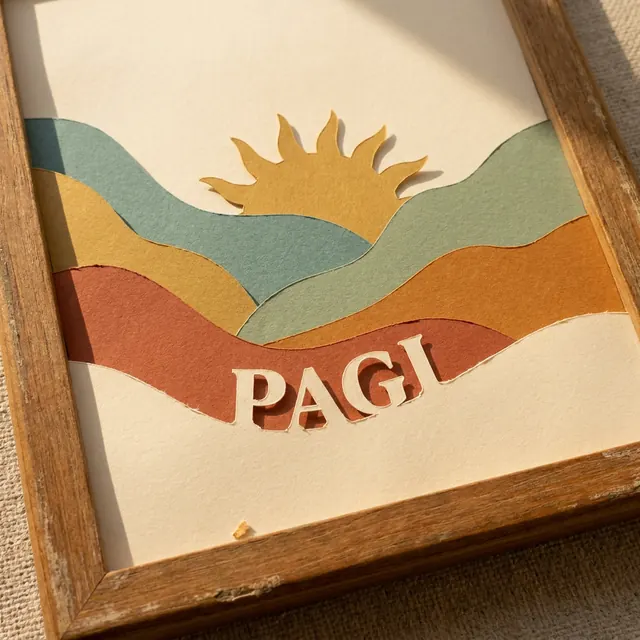 [object Object] — Layered paper shapes with real shadows. Crafted and tactile.