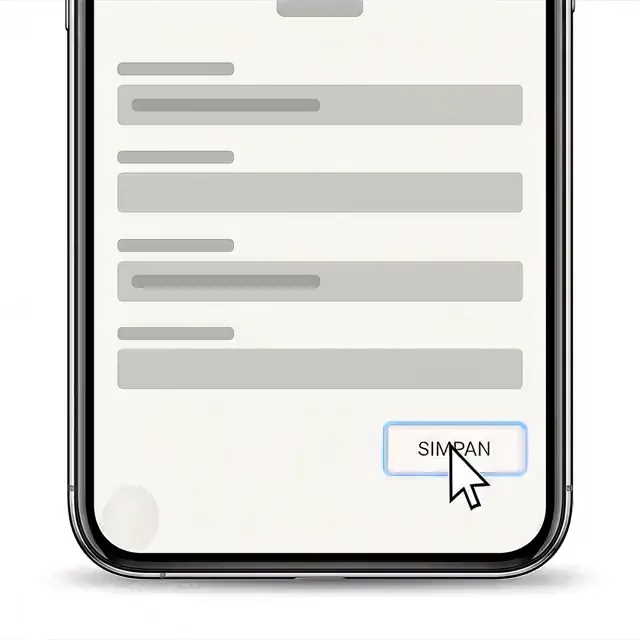 Screen walkthrough — An interface being used — cursor mid-click, a step in progress.